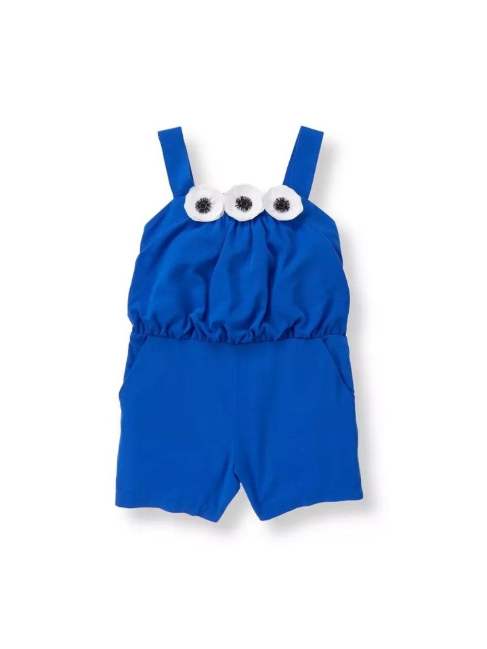 Janie and Jack Oasis Blue Blossom Romper, Size 2T